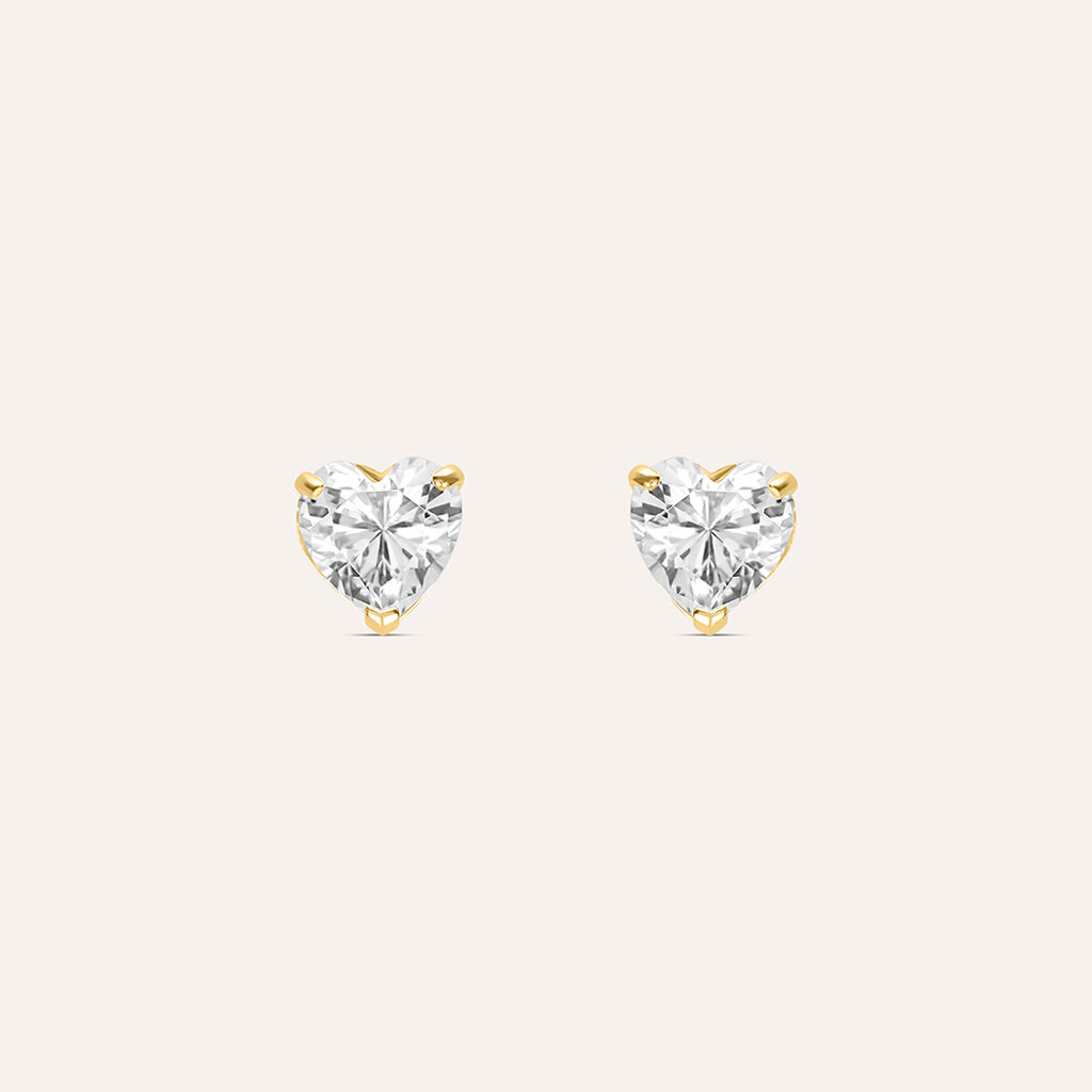 Orecchini Lobo Punto Luce Bon Ton Oro Giallo Cubic Zirconia - Orecchini a Lobo Donna | Stroili