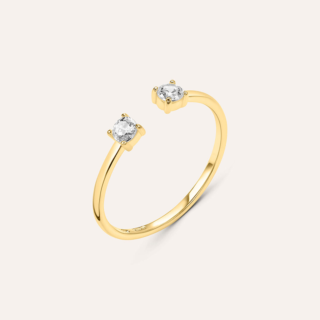 Anello Fantasia Claire Oro Giallo Cubic Zirconia