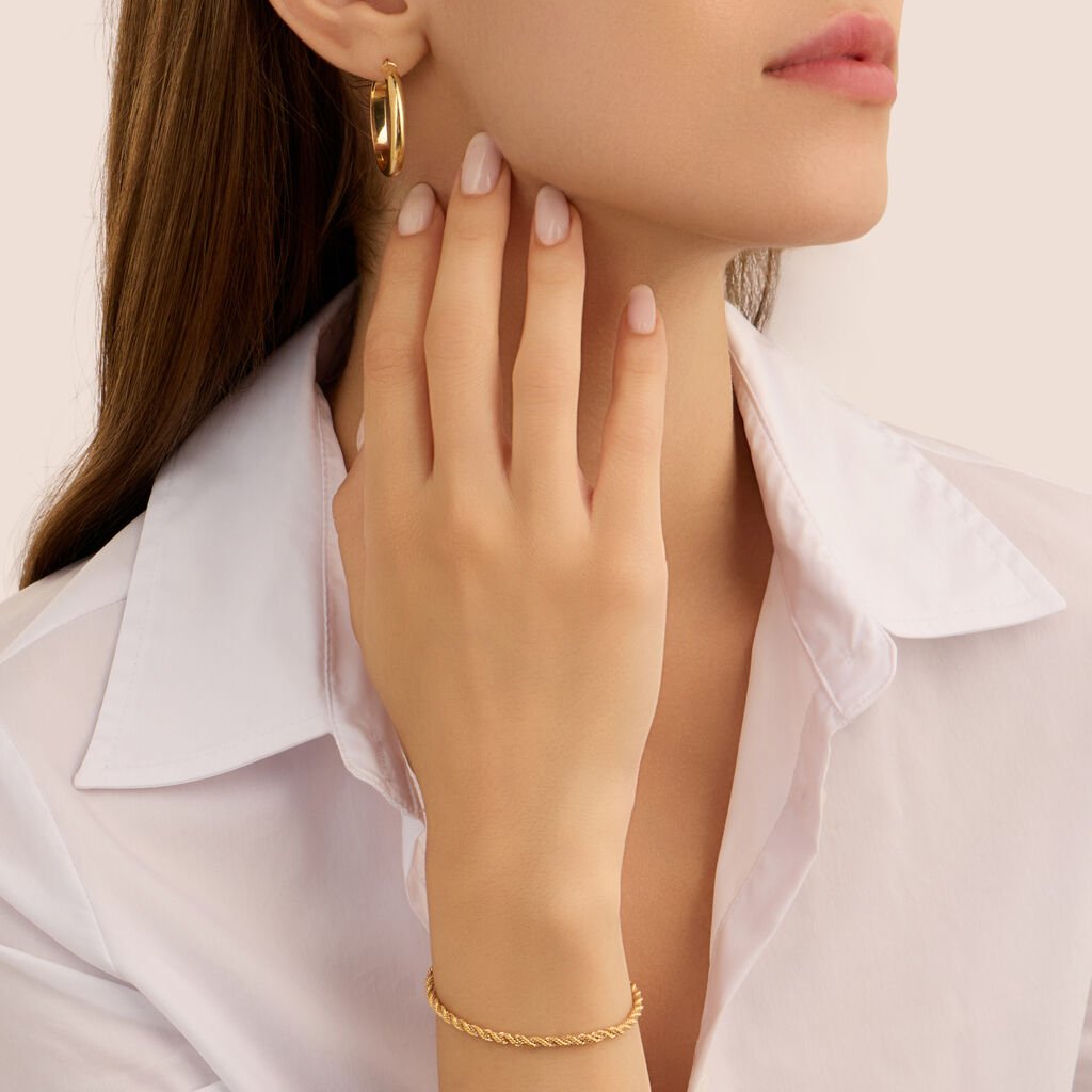 Orecchini A Cerchio Toujours Oro Giallo - Orecchini a Cerchio Donna | Stroili