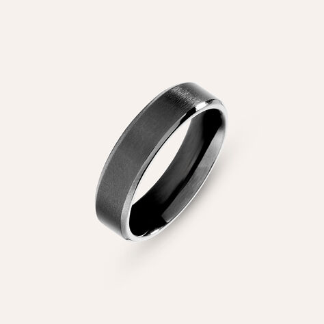 Anello Fascia Man Code Acciaio Nero - Anelli Moderni Uomo | Stroili