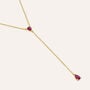 Collana Charlotte Oro Giallo Rubino