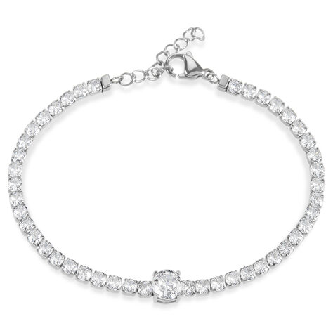 Bracciale Tennis Lady Chic Acciaio Cristallo - Bracciali Tennis Donna | Stroili