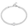 Bracciale Tennis Lady Chic Acciaio Cristallo