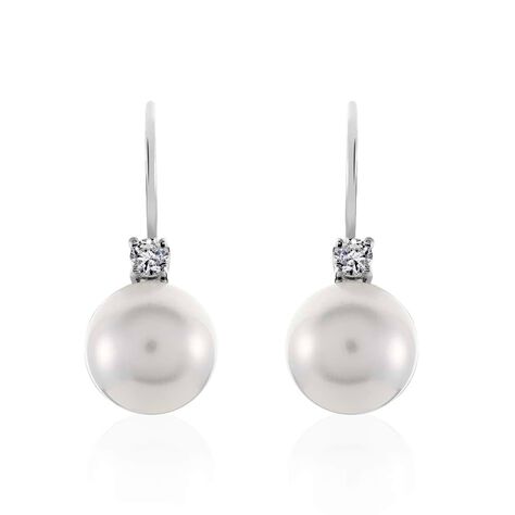 Orecchini Pendenti Silver Pearls Argento Rodiato Perla sintentica Cubic Zirconia - Orecchini Pendenti Donna | Stroili