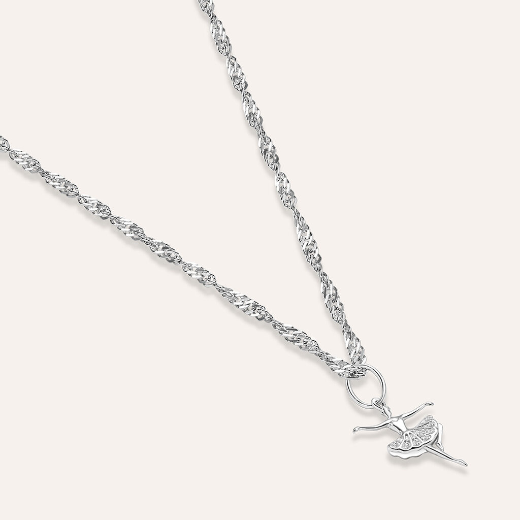 Pendente Love Beats Argento Rodiato Cubic Zirconia