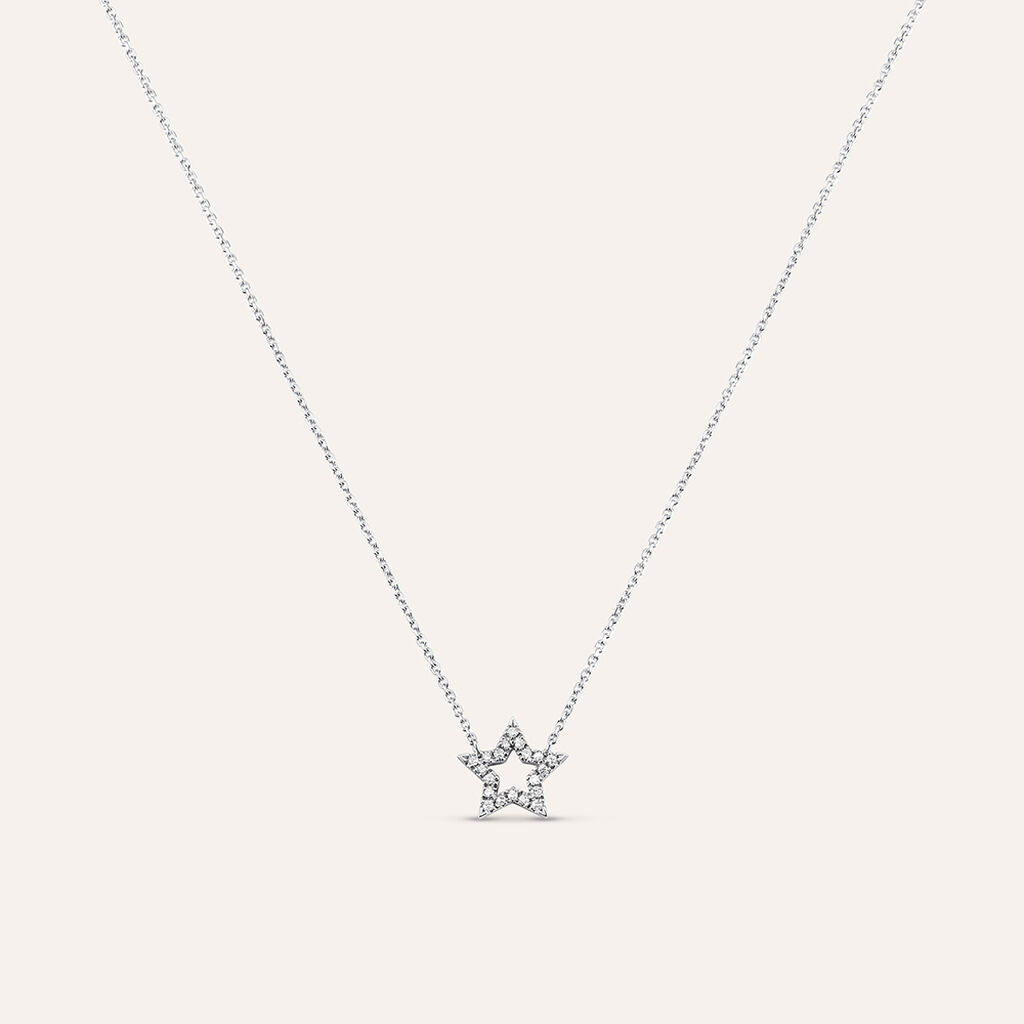 Collana Sophia Oro Bianco Diamante