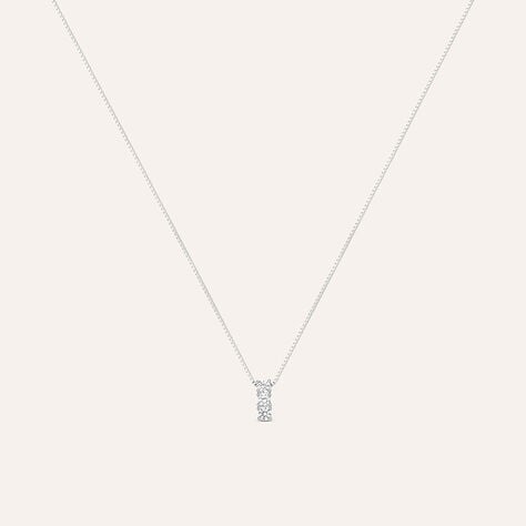 Collana Trilogy Silver Elegance Argento Rodiato Cubic Zirconia - Collane Donna | Stroili