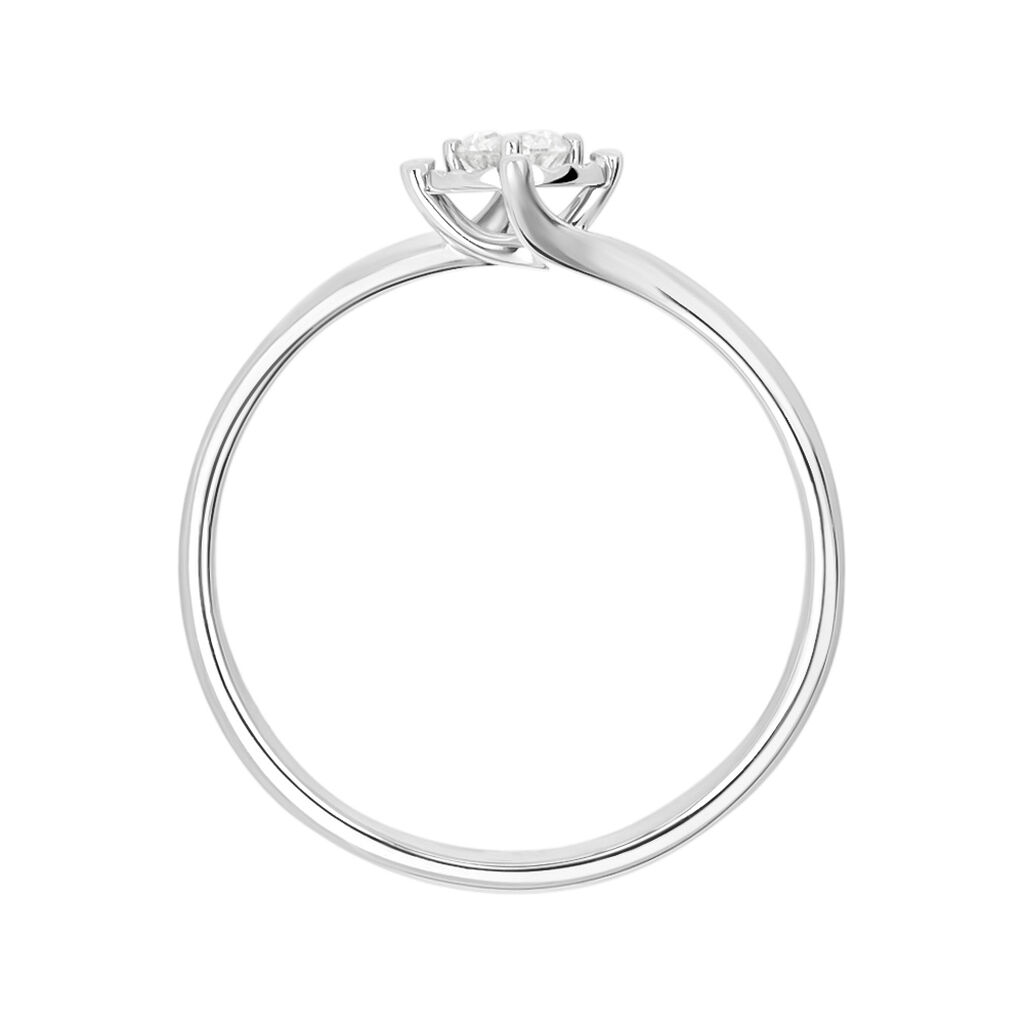 Anello Solitario Valentino Diamotion Oro Bianco Diamante