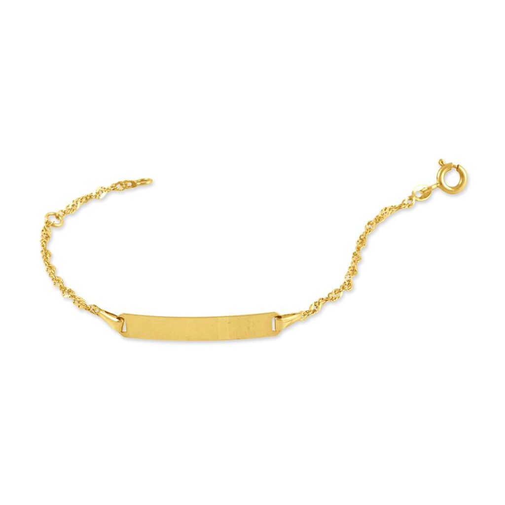 Bracciale Con Targhetta Holy Oro Giallo - Bracciali con Incisione Bambino | Stroili