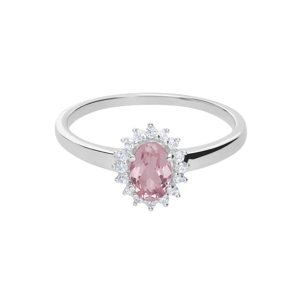 Anello Solitario Amélie Oro Bianco Topazio Cubic Zirconia - Anelli con Pietre Donna | Stroili