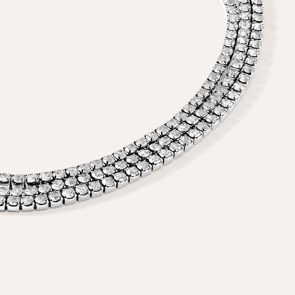 Bracciale Tennis Romantic Shine Metallo Cristallo