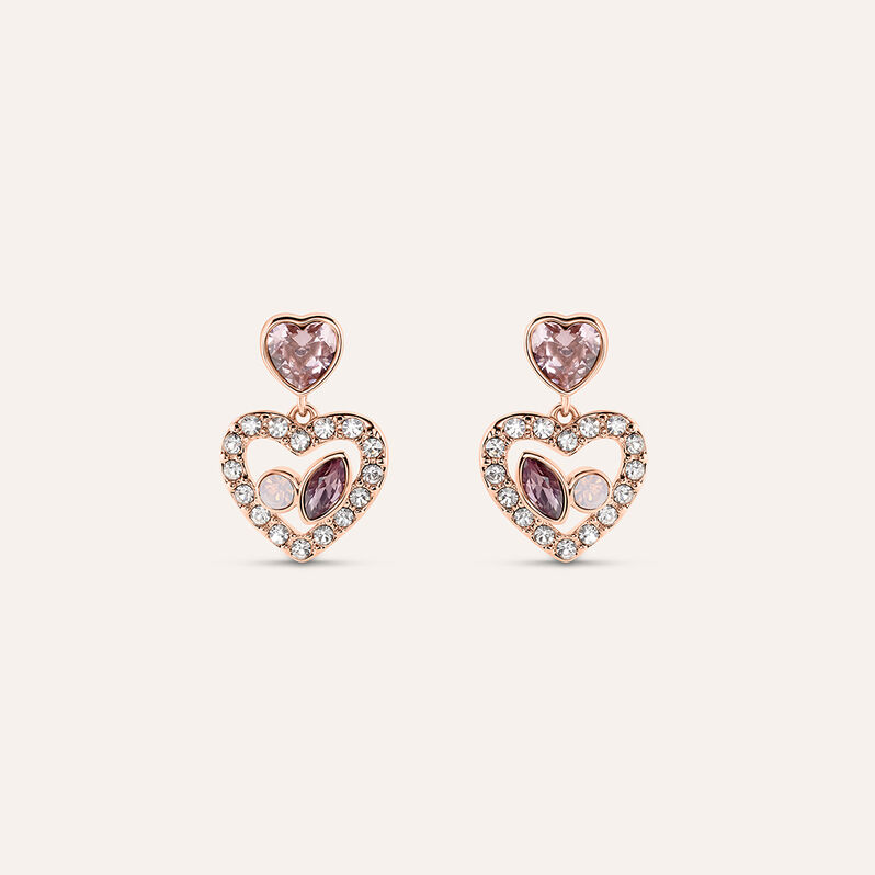 Orecchini Pendenti Violet Ottone Rosa Cristallo - Orecchini Pendenti Donna | Stroili