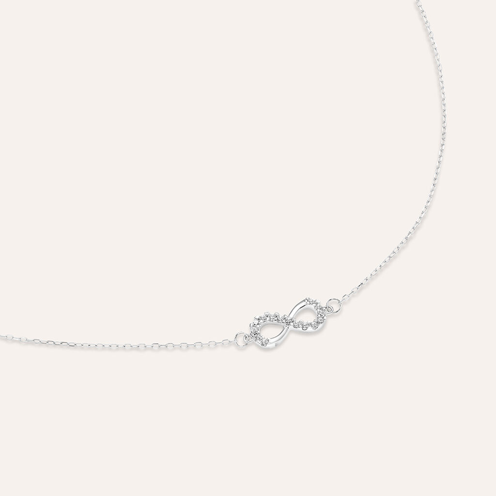 Bracciale Claire Oro Bianco Cubic Zirconia - Bracciali Amicizia Donna | Stroili