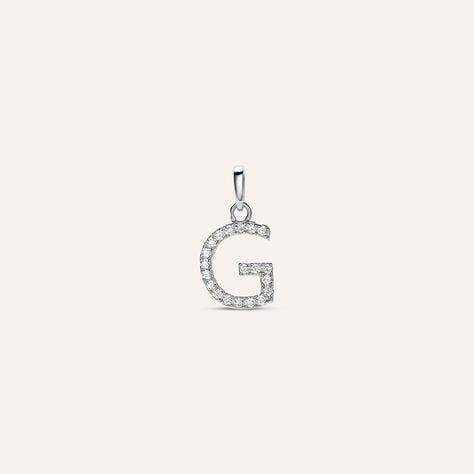 Pendente Poème Oro Bianco Cubic Zirconia - Ciondoli Donna | Stroili