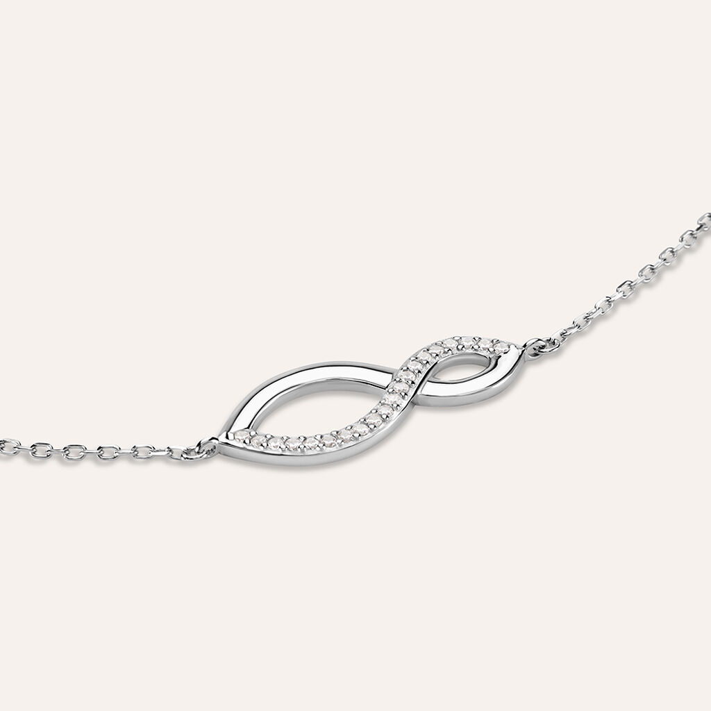 Bracciale Silver Shine Argento Rodiato Cubic Zirconia