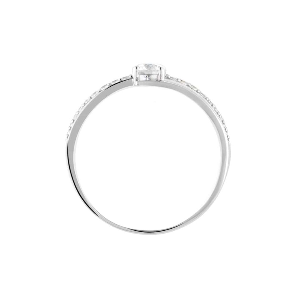 Anello Solitario Claire Oro Bianco Cubic Zirconia - Anelli con Pietre Donna | Stroili