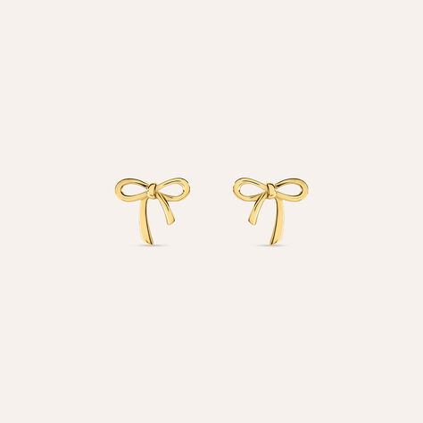 Orecchini Lobo Fiocco Bon Ton Oro Giallo - Orecchini a Lobo Donna | Stroili