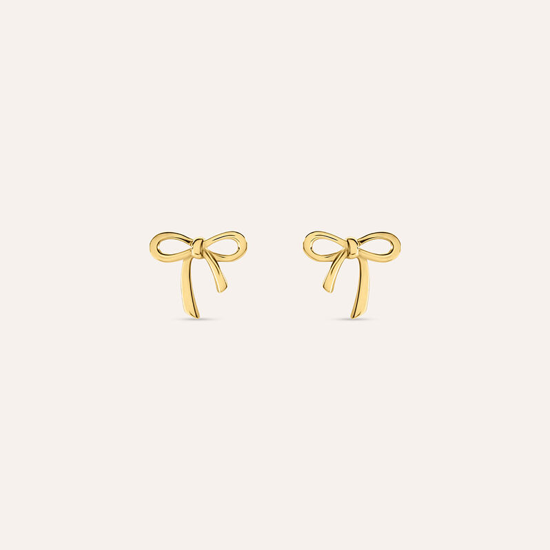 Orecchini Lobo Fiocco Bon Ton Oro Giallo - Orecchini a Lobo Donna | Stroili