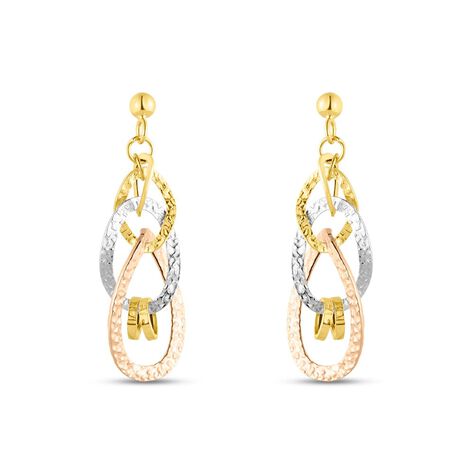 Orecchini Pendenti Gold Essence Oro Tricolore - Orecchini Pendenti Donna | Stroili