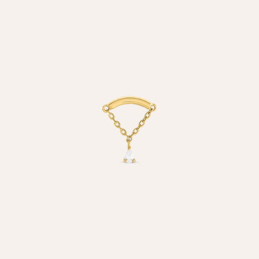Piercing Orecchio Bon Ton Oro Giallo Cubic Zirconia