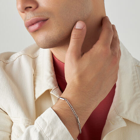 Bracciale Catena L'homme Or Oro Bianco - Bracciali Uomo | Stroili