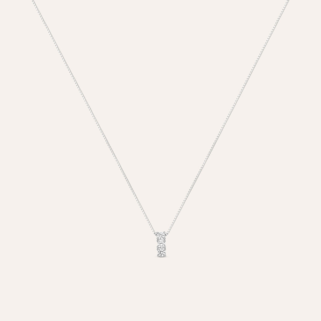 Collana Trilogy Silver Elegance Argento Rodiato Cubic Zirconia