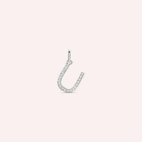 Pendente Poème Oro Bianco Cubic Zirconia - Ciondoli Donna | Stroili