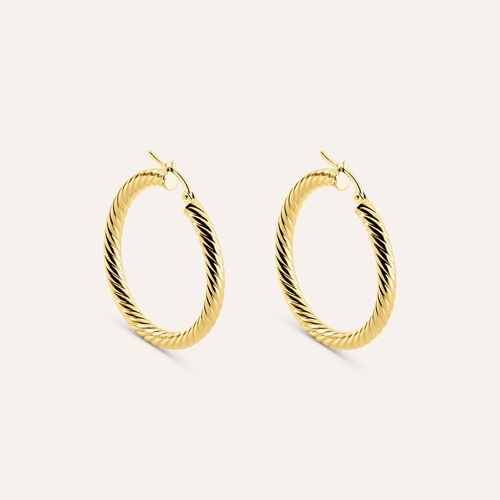Orecchini A Cerchio Gold Essence Oro Giallo