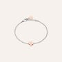 Bracciale Sunrise Acciaio Bicolore Bianco / Rosa Cristallo