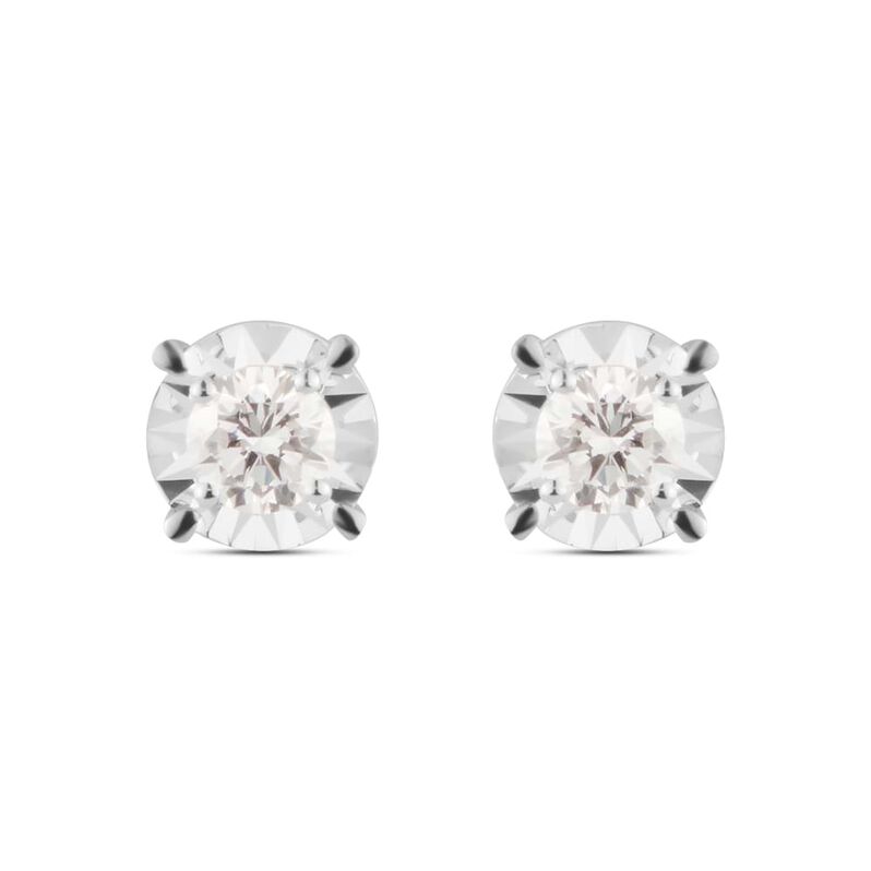 Orecchini Lobo Punto Luce Diamotion Oro Bianco Diamante - Orecchini a Lobo Donna | Stroili