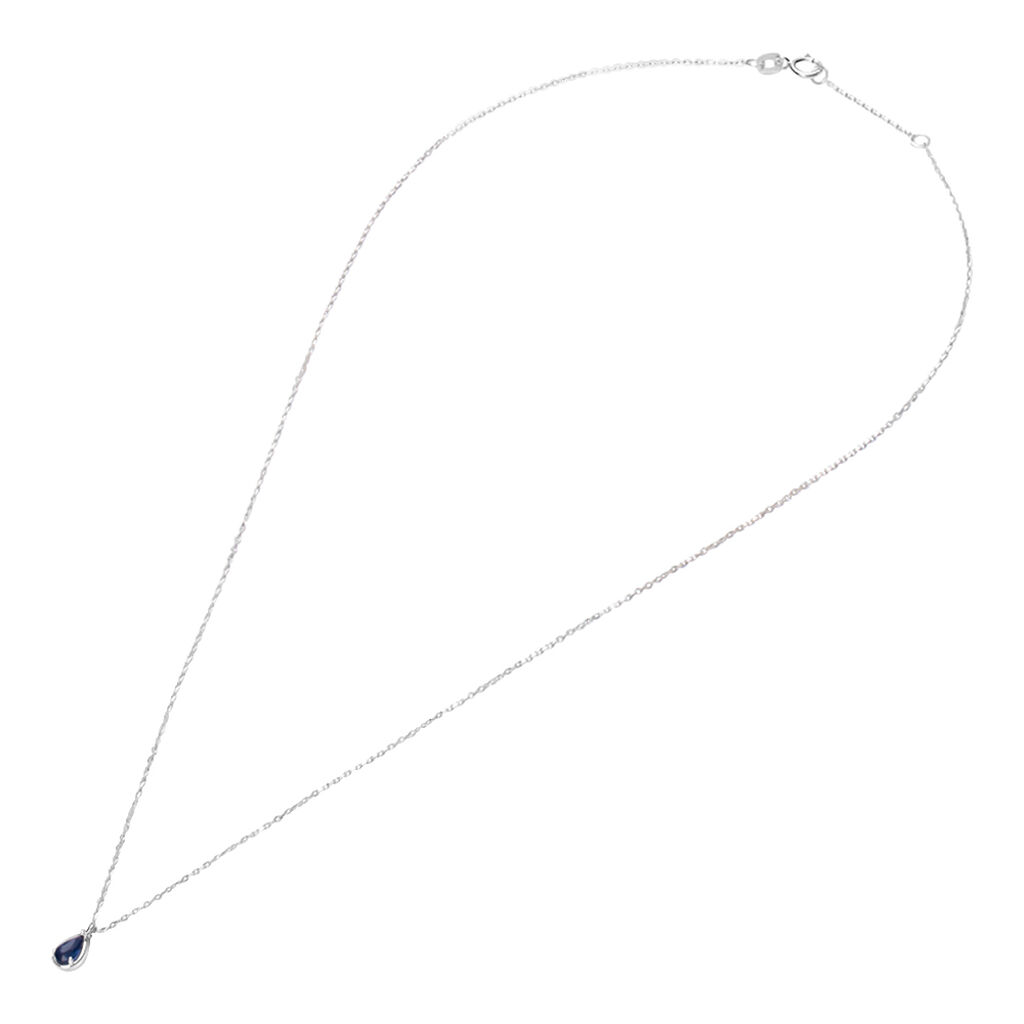 Collana Punto Luce Charlotte Oro Bianco Zaffiro - Collane Punto Luce Donna | Stroili