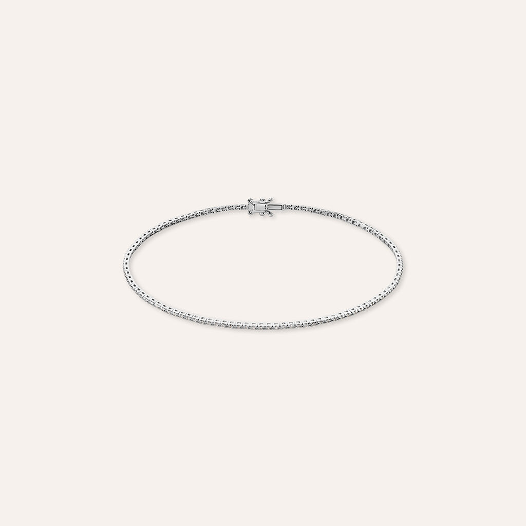 Tennis in oro bianco e diamanti 0.25 ct - Bracciali Donna | Stroili