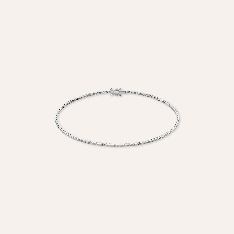 Tennis in oro bianco e diamanti 0.25 ct - Bracciali Donna | Stroili