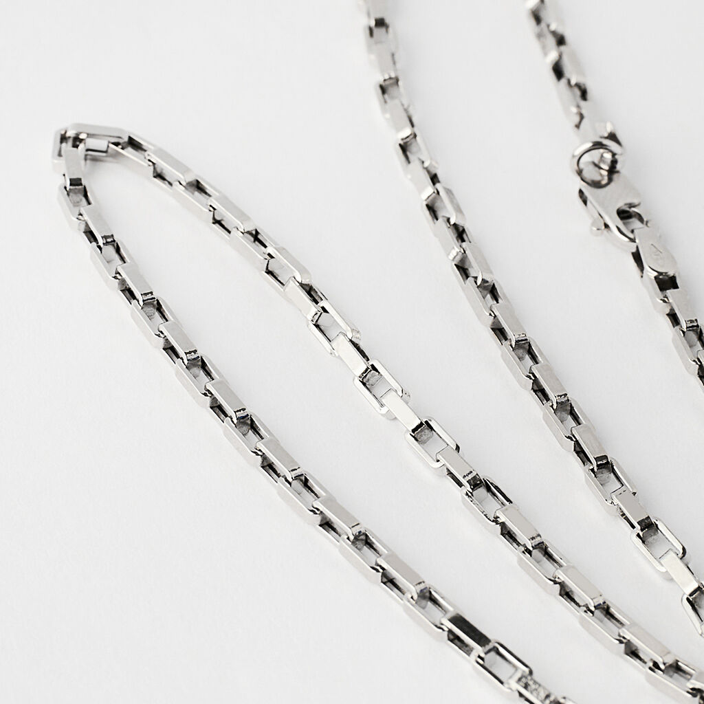 Catena L'homme Or Oro Bianco - Collane Catena Uomo | Stroili
