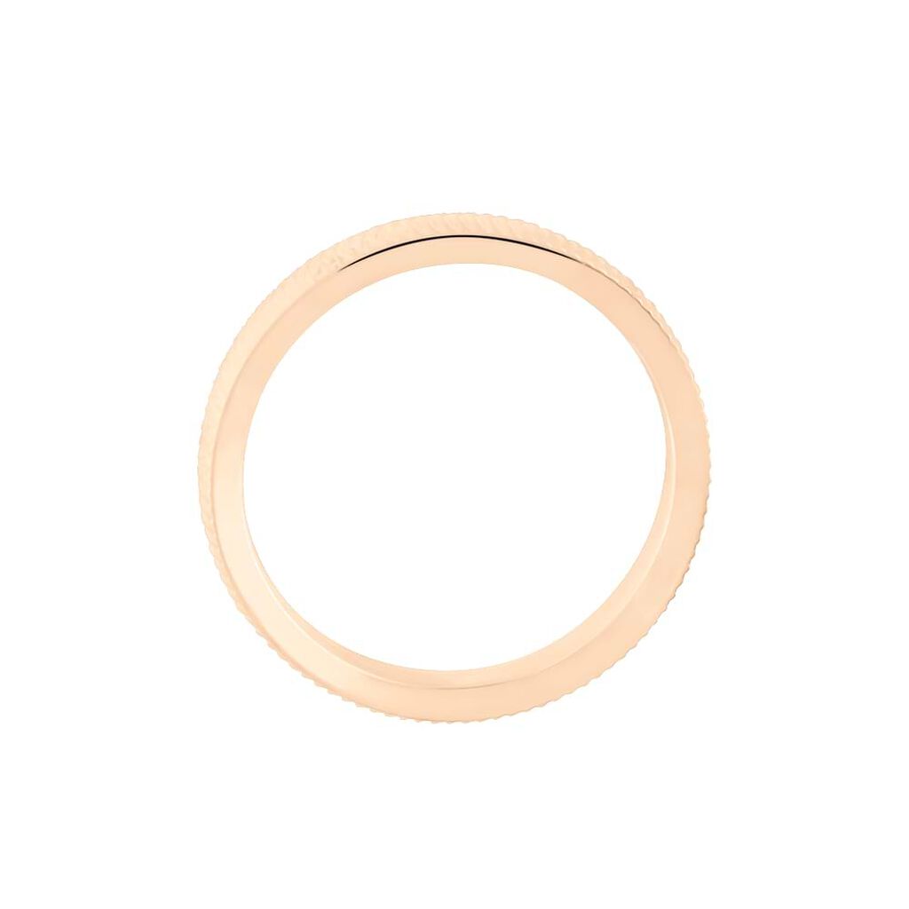 Fede Comoda Leggera Squadrata 3 mm Oro Rosa - Anelli con Incisione Unisex | Stroili