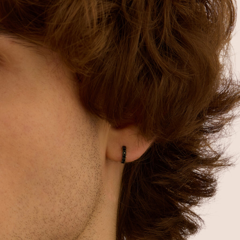 Mono Orecchino A Cerchio L'homme Or Oro Bianco Spinello