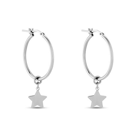 Orecchini A Cerchio Silver Collection Argento Rodiato - Orecchini a Cerchio Donna | Stroili