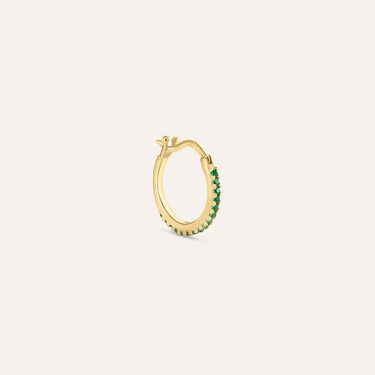 Mono Orecchino A Cerchio Claire Oro Giallo Cubic Zirconia