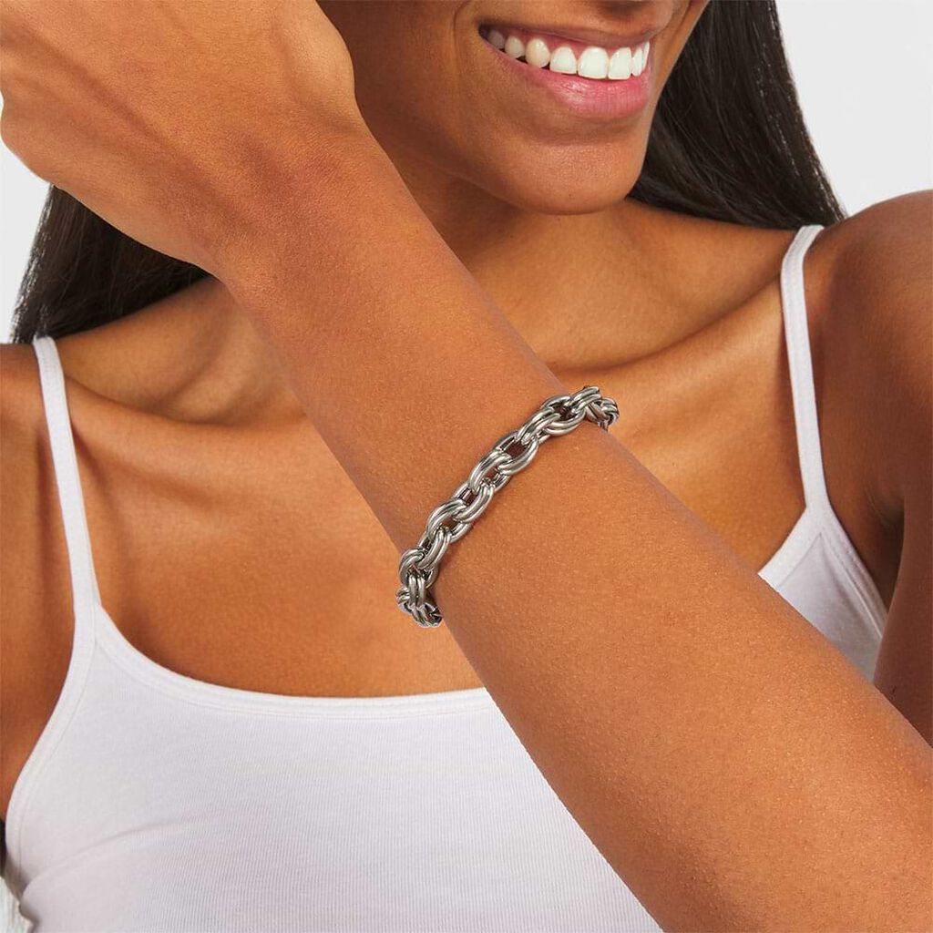 Bracciale Lady Code Acciaio Doppia Maglia - Bracciali Donna | Stroili