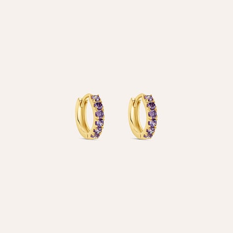 Orecchini A Cerchio Toujours Oro Giallo Cubic Zirconia - Orecchini a Cerchio Donna | Stroili
