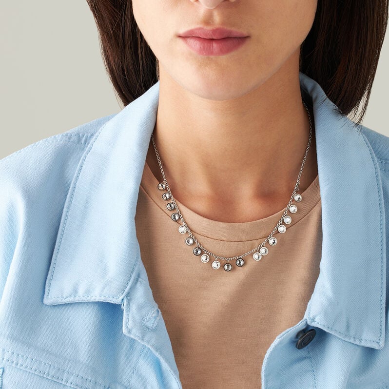 Collana Lady Chic Acciaio Cristallo - Collane Donna | Stroili