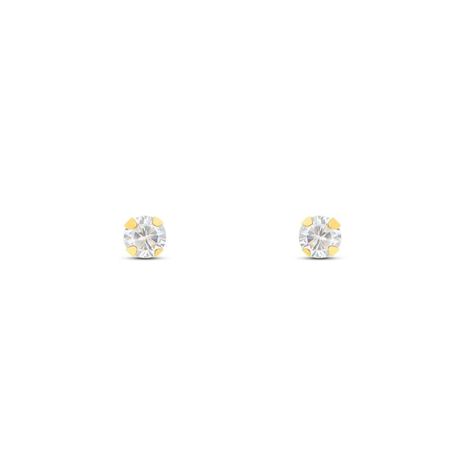 Orecchini Lobo Punto Luce Bon Ton Oro Giallo Cubic Zirconia - Orecchini a Lobo Donna | Stroili