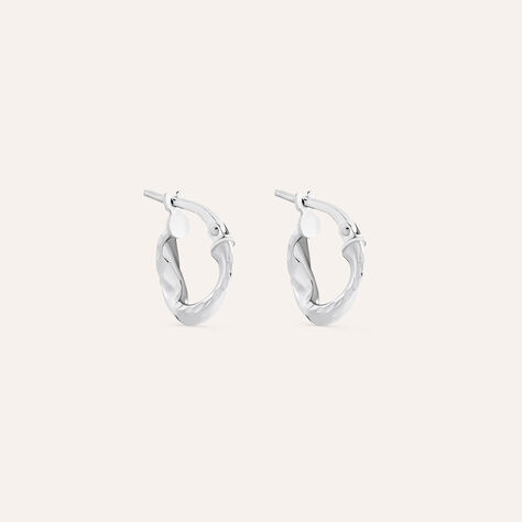 Orecchini A Cerchio Silver Collection Argento Rodiato - Orecchini a Cerchio Donna | Stroili