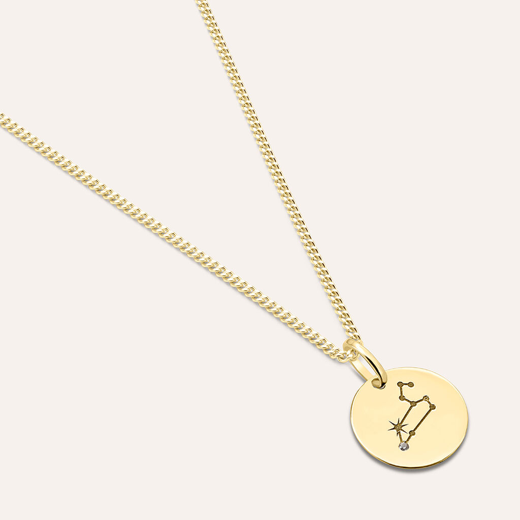 Pendente Po&egrave;me Oro Giallo Cubic Zirconia