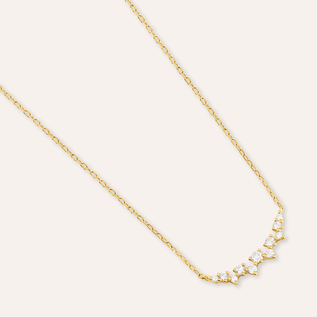 Collana Diamade Glam Oro Giallo Diamante Lab-Grown