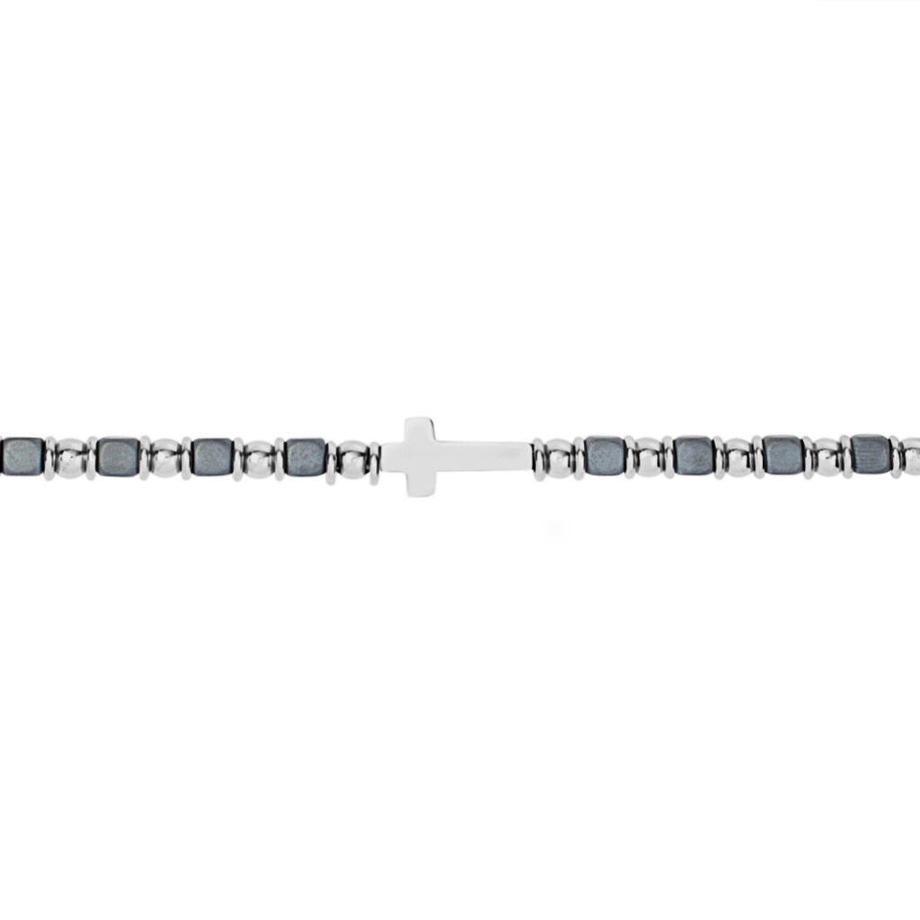 Bracciale Man Code Acciaio Ematite - Bracciali Uomo | Stroili