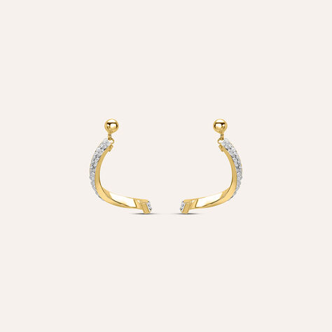 Orecchini Pendenti Crystal Gold Oro Giallo Cristallo - Orecchini Pendenti Donna | Stroili