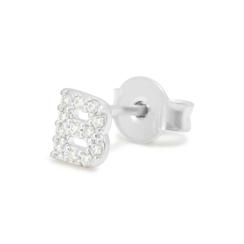 Mono Orecchino Lobo Silver Moments Argento Rodiato Cubic Zirconia - Mono Orecchino Donna | Stroili