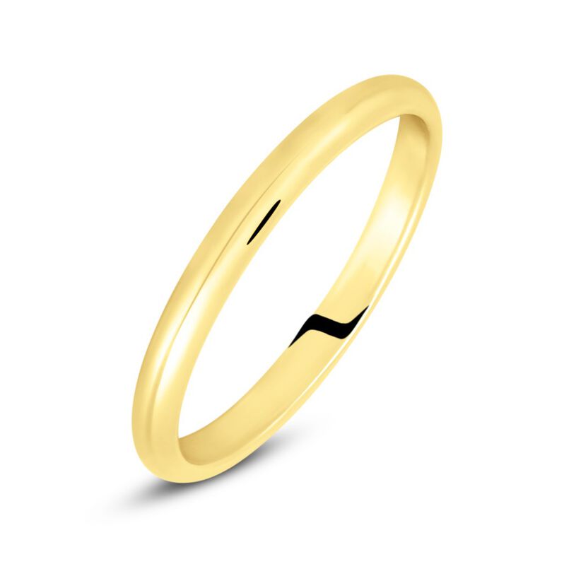 Fede Francesina 2.5 mm Oro Giallo - Anelli con Incisione Unisex | Stroili
