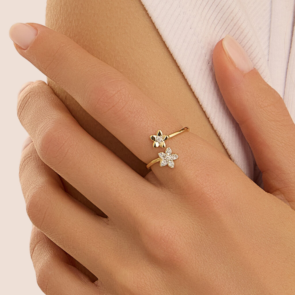 Anello Fantasia Sophia Oro Giallo Diamante